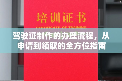 狮子山驾驶证制作的办理流程，从申请到领取的全方位指南