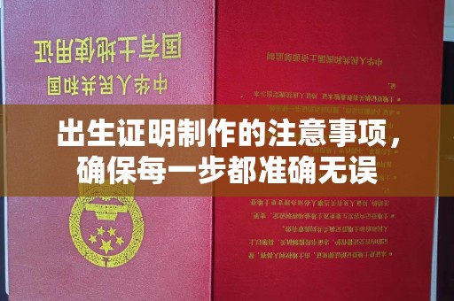 狮子山出生证明制作的注意事项，确保每一步都准确无误