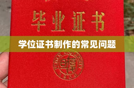 狮子山学位证书制作的常见问题